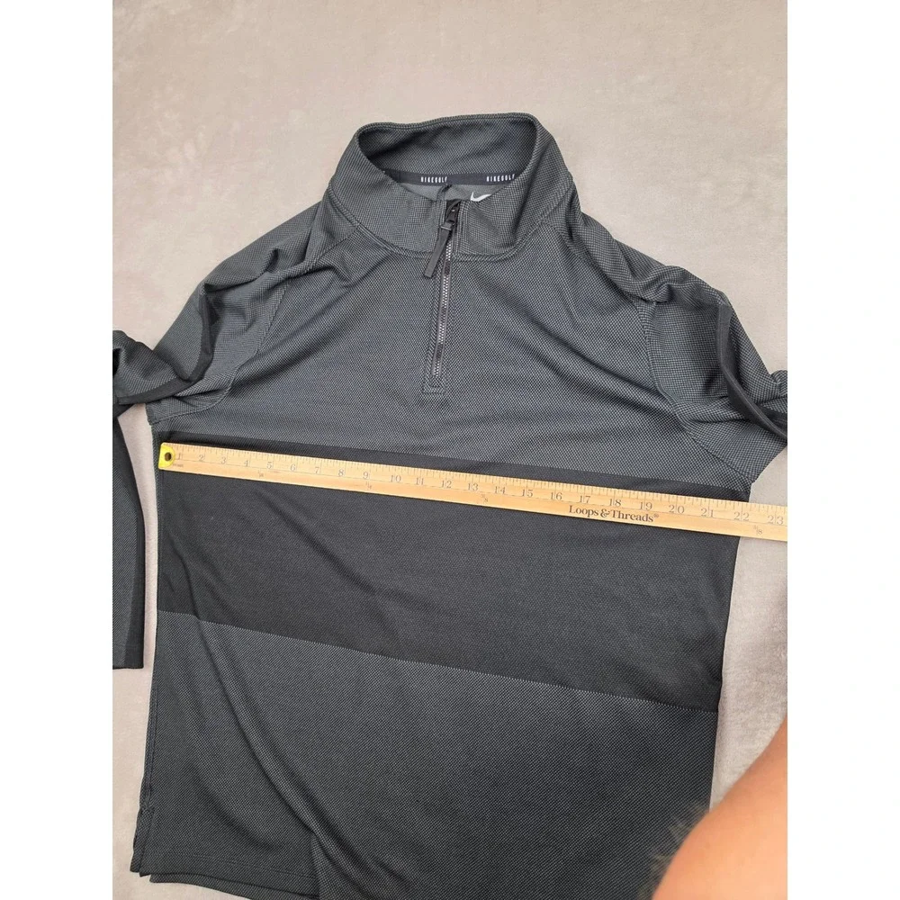 Nike Vapor Golf 1/4 Zip Pullover Mens Large Gray Dri-Fit Colorblock CU9828-010